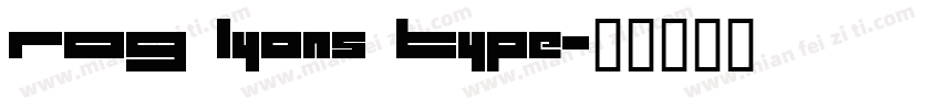 ROG Lyons Type字体转换